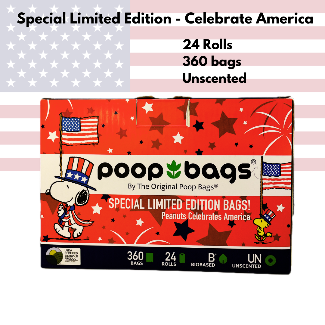 360 Limited Edition Peanuts Celebrates America Poop Bags