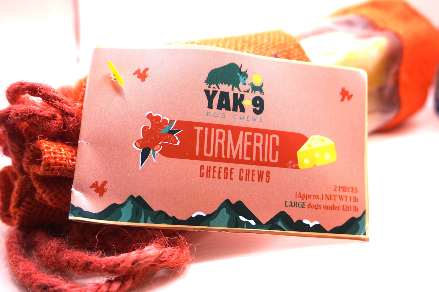 Yak 9 Turmeric Chews Large Dogs 1 lbs - 2 pieces