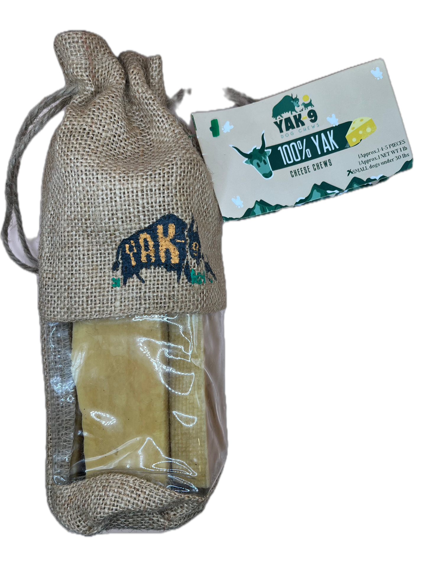 Yak 9 Milk Chews X-Small Dogs 1 lbs - Aprox 4-5 pieces