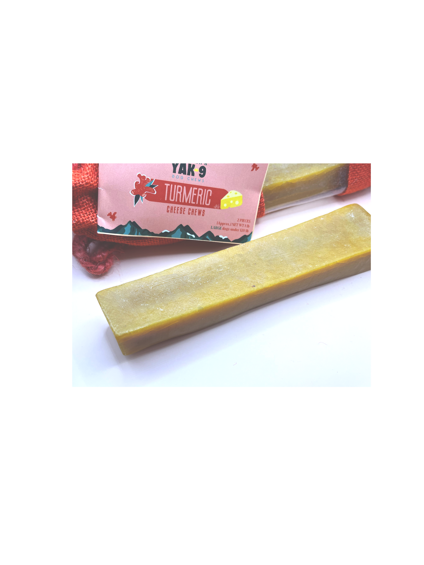 Yak 9 Turmeric Chews Large Dogs 1 lbs - 2 pieces